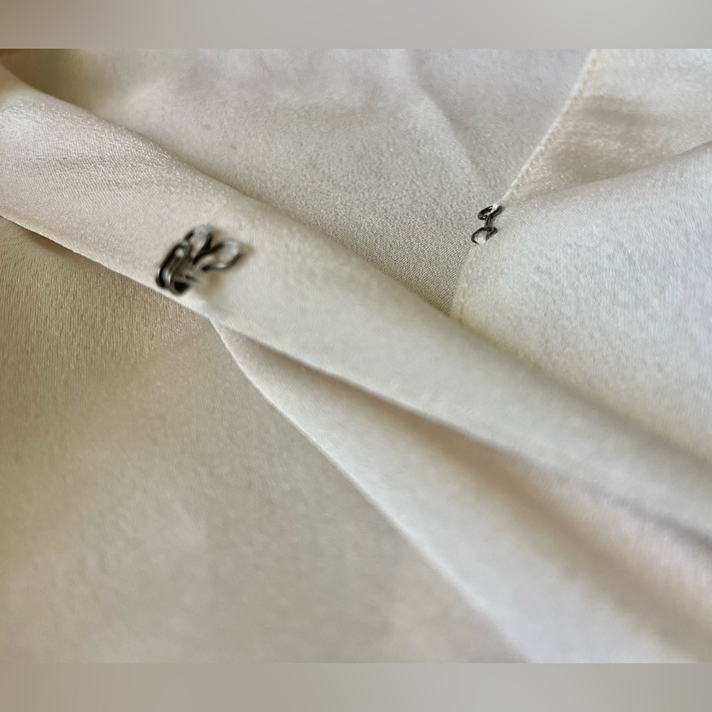 Abercrombie & Fitch Cream Satin Blouse - Picture 7 of 9